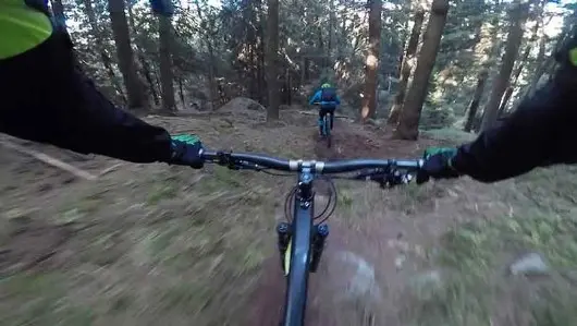 Single track yellow Single track yellow