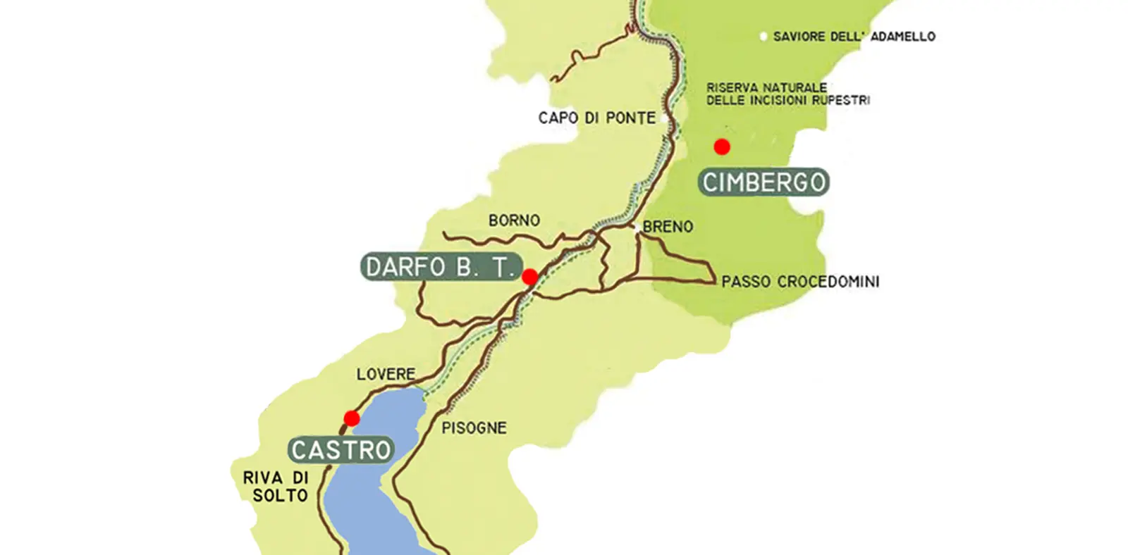 Mappa Valle camonica 